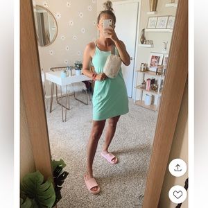 Athletic tennis dress with shorts attached